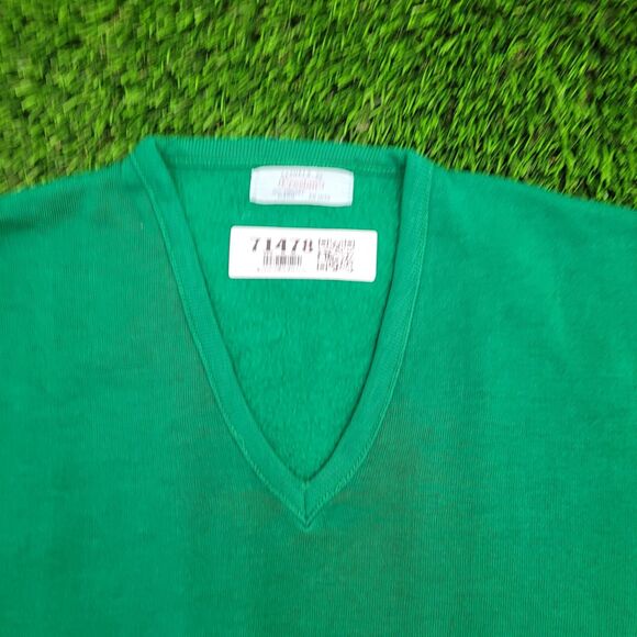 Vintage 70s Creslan MOD Sweatshirt Medium 19x23 Cropped - Picture 3 of 9